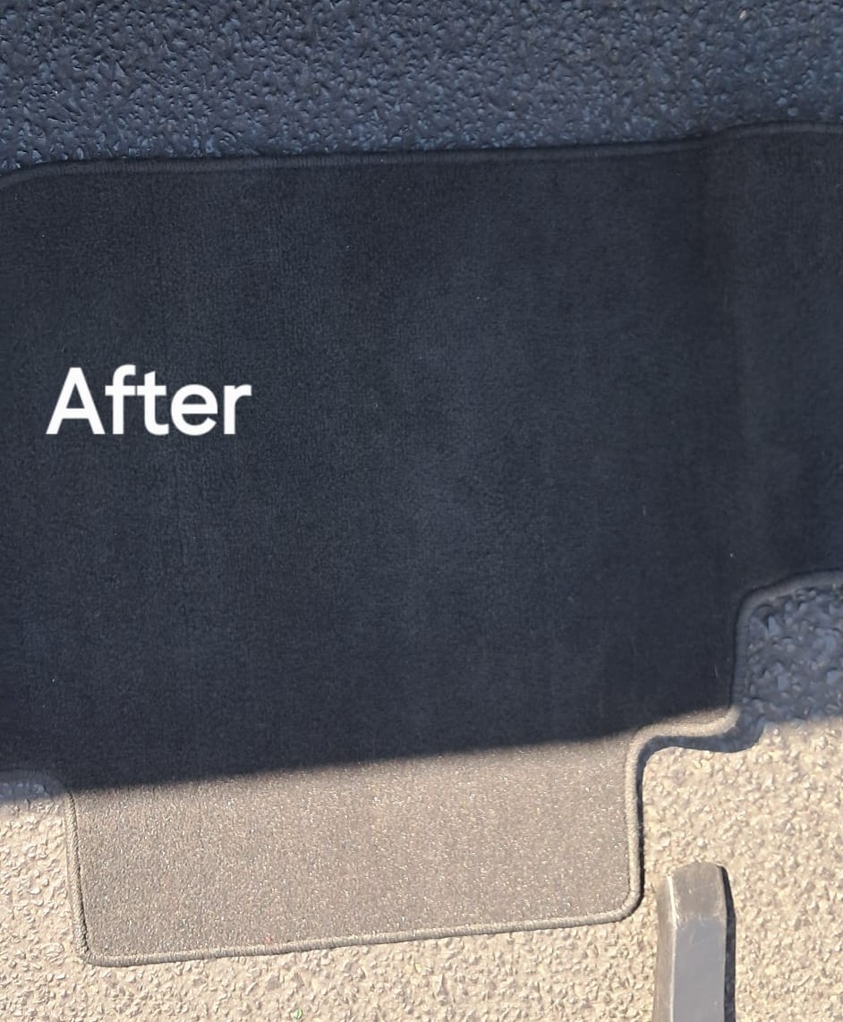 CRV floor mat after cleaning