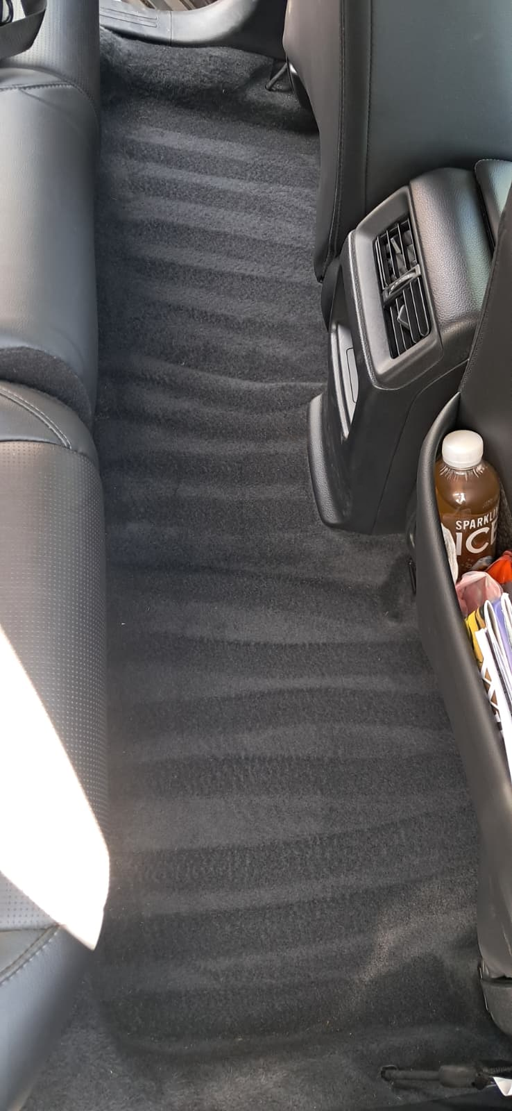 Clean interior of the back row