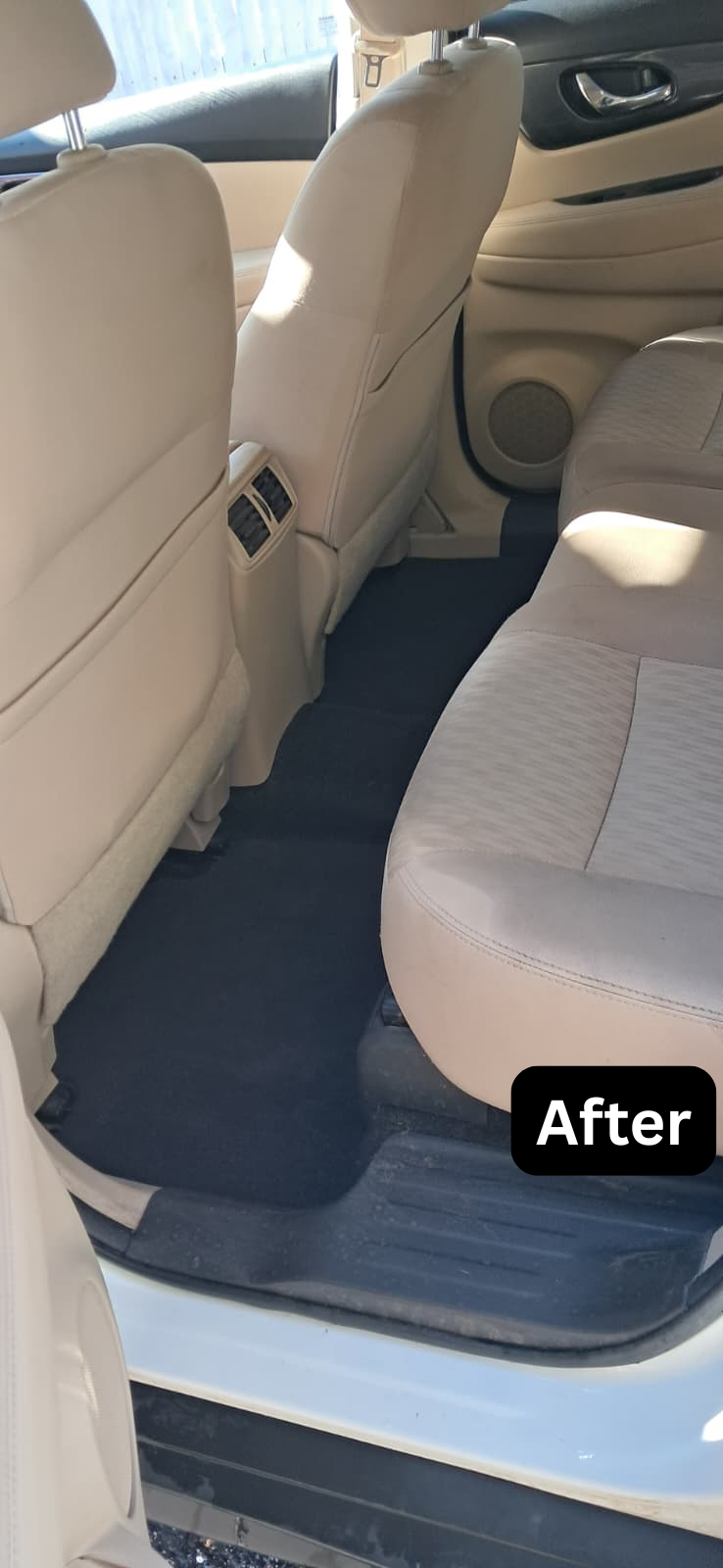 Nissan trunk cleaned